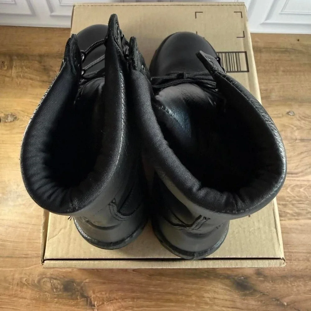 Rocky boots men's size 10 wide black leather lace up boots